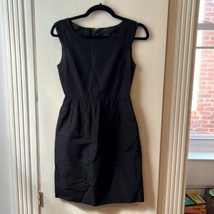 Black JCrew shift dress with pockets
